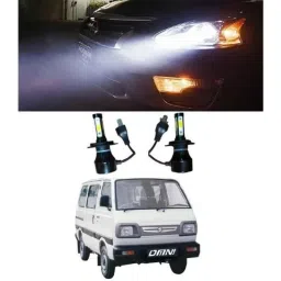 Trigcars 2 Pcs 50W 4 Side Micro Chip Heavy Duty Car LED Headlight Set for Maruti Omni-picture-23