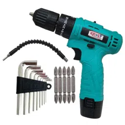 Krost 1350rpm Cordless Hammer Drill Screwdriver with 2 Batteries, Led Torch Variable Speed &a; Torque Setting-picture-47