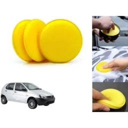 Auto Pearl Polyurethane Beige Washing &a; Waxing Polish Foam Sponge for Indica 1998 (Pack of 3)-picture-43