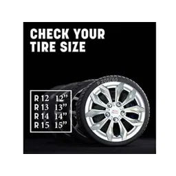 Auto Pearl 4 Pcs 15 inch ABS Silver Car Wheel Cover Set for Maruti Suzuki Gypsy Mg410 image 4