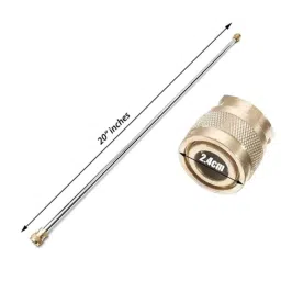 JPT 20 inch Straight Pressure Washer Extension Rod with 5 Pcs Multiple Degree Washer Spray Nozzle Tips image 2