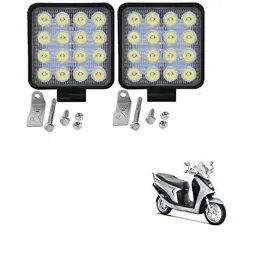 Kozdiko 2 Pcs 48W White Square LED Scooty Beam Light Set for Hero Electric Leap-picture-27