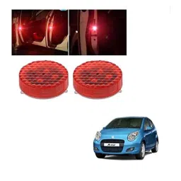 Kozdiko 4 Pcs Waterproof Wireless Car Door Red Warning Light Indicator Set with 5 LED &a; Free Batteries for Maruti Suzuki A-Star-picture-34