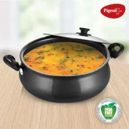 Pigeon 9L Aluminium Black Triple Layer Non-Stick Gravy Pot with Lid by Stovekraft, 318 image 4