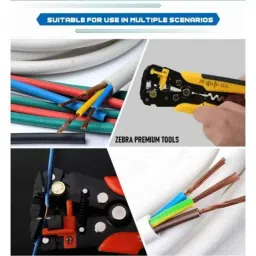 Zebra Premium Tools Z-WS1 8 inch Yellow Wire Stripper image 3