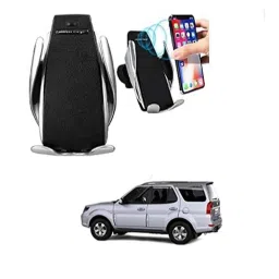 Kozdiko 10W Silver Wireless Car Mobile Charger with Infrared Sensor for Tata Safari Grand Dicor-picture-26