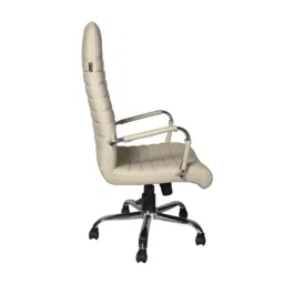 Adiko Leatherette Cream High Back Executive Office Chair with Cushioned Seat, ADVN LN CR HB 2010 image 3