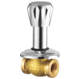 Drizzle Conty 20mm Brass Chrome Finish Silver Concealed Stop Cock, ACON20CONTI-picture-29