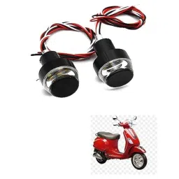 Kozdiko 2 Pcs Dual Colour Motorcycle LED Indicator Turn Signal Handle Bar Light Set for Vespa LX 150-picture-38
