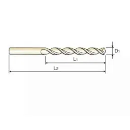 YG-1 DL509 3x66x100mm HSS Long Straight Shank Twist Drill, DL509030 image 2
