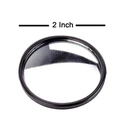 Auto Pearl 2 Pcs 2 inch Wide Angle Convex Rear Side View Blind Spot Car &a; Bike Mirror Set for Mahindra Bolero image 3