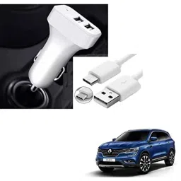 Kozdiko 5.1A 2 USB Fast Car Charger with C-Type Cable for Renault Koleos-picture-33