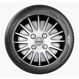 Prigan 4 Pcs 14 inch Polypropylene Black &a; Silver Wheel Cover Set for Renault Pulse RXL Model, Camry1-DC-14-Pulse2 image 3