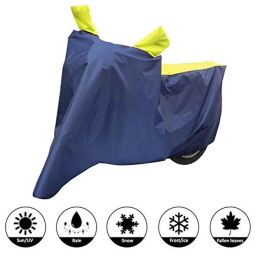 AllExtreme Xl-7016 Universal Full Bike Body Cover Water Resistant Dustproof Rustproof Two Wheeler Body Cover For Indoor Outdoor Protection (Navy Blue &a; Yellow, X-Large)-picture-43
