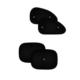 Auto Pearl 4 Pcs PVC &a; Mesh Black Window Side Sun Shade Set for Maruti Suzuki Baleno RS 2019-picture-24