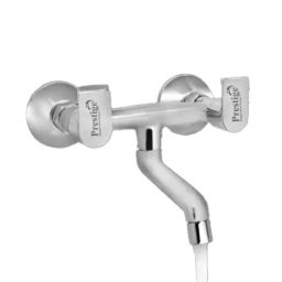 Prestige Waterfall Brass Chrome Finish Silver Non Telephonic Wall Mixer (Pack of 2)-picture-20