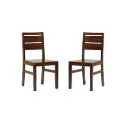 Angel Furniture 2 Pcs 36x18x18 inch Walnut Finish Wood Sitting Chair Set, AC-08-image-98