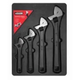Baum 4 Pcs Chromium Steel Adjustable Wrench Set, Art-190U-picture-20