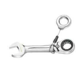 Facom 7mm Satin Chrome Finish Short Metric Ratchet Combination Wrench, 467S.7SLS-picture-10