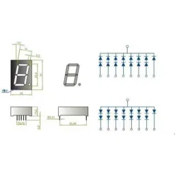 Oasistek 100 Pcs 1 inch Ultra Yellow Single Digit Display Module Set, TOS-1106 image 2