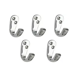 Screwtight Brass Chrome Finish One Prong Hook, B180301CP-20 (Pack of 20)-picture-23