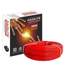 RADILITE 4 Sqmm Red HRFR Multistrand PVC Insulated Housing Wire, Length: 90 m-picture-42