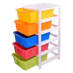 Aristo Multipurpose Plastic Chest Storage Organizer with 5 Drawers image 3