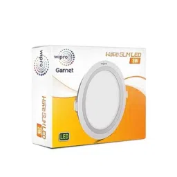Wipro Garnet 3W 3000K Polycarbonate Warm White Round LED Wave Panel Light, D710330 (Pack of 2) image 2