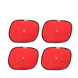 Kozdiko 4 Pcs Nylon &a; Metal Red Car Window Sun Shade Set for Maruti Suzuki Old Ertiga (2012-2018) image 4