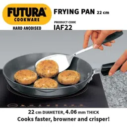 Hawkins Futura 22cm Induction Friendly Hard Anodized Fry Pan, IAF 22 (Pack of 3) image 4