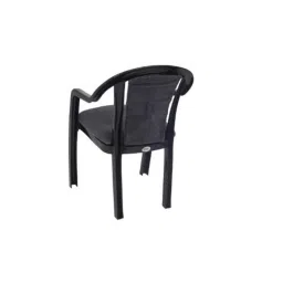 Supreme Ornate Plastic Medium Back Dobby Grey Cushion Chair with Arm (Pack of 4) image 4