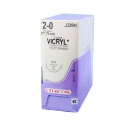 Ethicon PW2603 12 Pcs 3-0 Dyed Vicryl Polyglactin 910 Suture Box, Size: 45 cm-picture-45