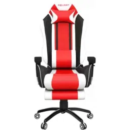 Rekart PU Leather Multicolour Ergonomic Adjustable Revolving Wing Back Gaming Chair with Footrest, RGCF-2 image 2