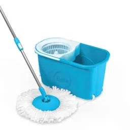Gala 5 Litre 3.8ft Extra Large E-Popular Spin Mop Set with Blue Bucket &a; Microfiber Refill, 170380-picture-24