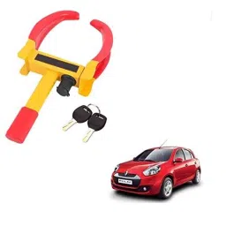 Kozdiko Steel Yellow &a; Red Anti-Theft Heavy Duty Car Wheel Tyre Lock Clamp for Renault Pulse-picture-39
