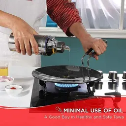 Vinod 26.5cm Hard Anodised Aluminium Black Roti Tawa, IHART26 image 4