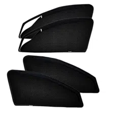 Kozdiko 4 Pcs Polyester Black Magnetic Zipper Sunshade Curtain Set for Tata Indica-picture-20