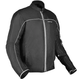 AllExtreme AVIANT Mesh Fabric Black Air Bike Riding Jacket with Armour Protector Elbows &a; Shoulders, Size: 3XL-image-34