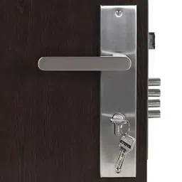 Homexpert LB304 10 inch 60mm Stainless Steel Silver Cylindrical Plate Both Side Key Mortise Door Lock Set-picture-24