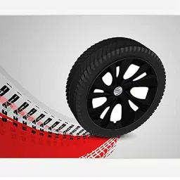 Auto Pearl 4 Pcs 14 inch Plastic Black Press Fitting Wheel Cover Set for Maruti Suzuki Swift Dzire T-2 image 5