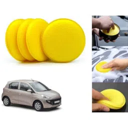 Auto Pearl Polyurethane Beige Washing &a; Waxing Polish Foam Sponge for Santro2018-2022 SptsAst (Pack of 4)-picture-17
