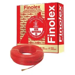 Finolex 1 Sqmm Single Core Red FR Copper PVC Insulated House Wire, Length: 90 m-picture-15