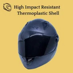 Formulate ZXR ABS &a; Polystyrene Black Flip-up Anti Fog Motorcycle Helmet for Boys, Size: M image 3