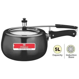 Pringle Natura 5 Litre Hard Anodized Black Matt Induction Base Pressure Cooker (Pack of 3) image 4