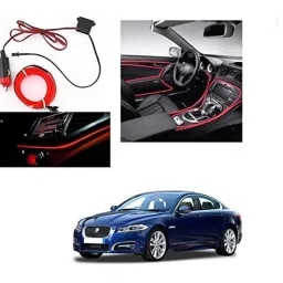 Kozdiko 12V 5m Red Car Interior Decor Neon Strip Light for Jaguar XF-picture-28