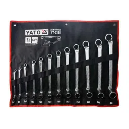Yato 12 Pcs 6x7-30x32mm CrV Bi-Hexagonal Ring Spanner Set, YT-0398-picture-20
