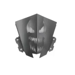 Znee Smart Metal Black Bike Headlight Visor for Yamaha MT 15-picture-42