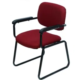 Veeshna Polypack Fabric Red Low Back Visitor Chair, CRH-1021-picture-36