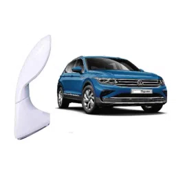 SureStrive ABS White Front Left Side Fender Angle View Bonnet Blind Mirror for Volkswagen Tiguan All Model image 2