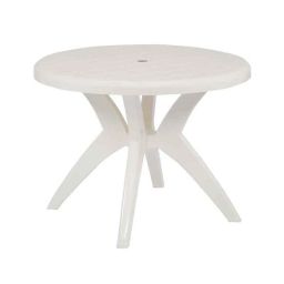 Supreme Marina Milky White Table with Cross Leg Fixing-picture-17